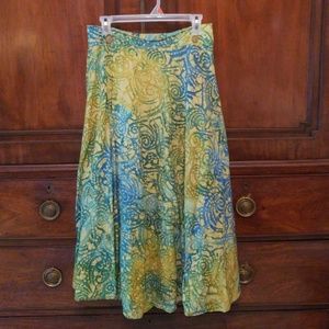 Long "tie dye" Wrap Skirt
